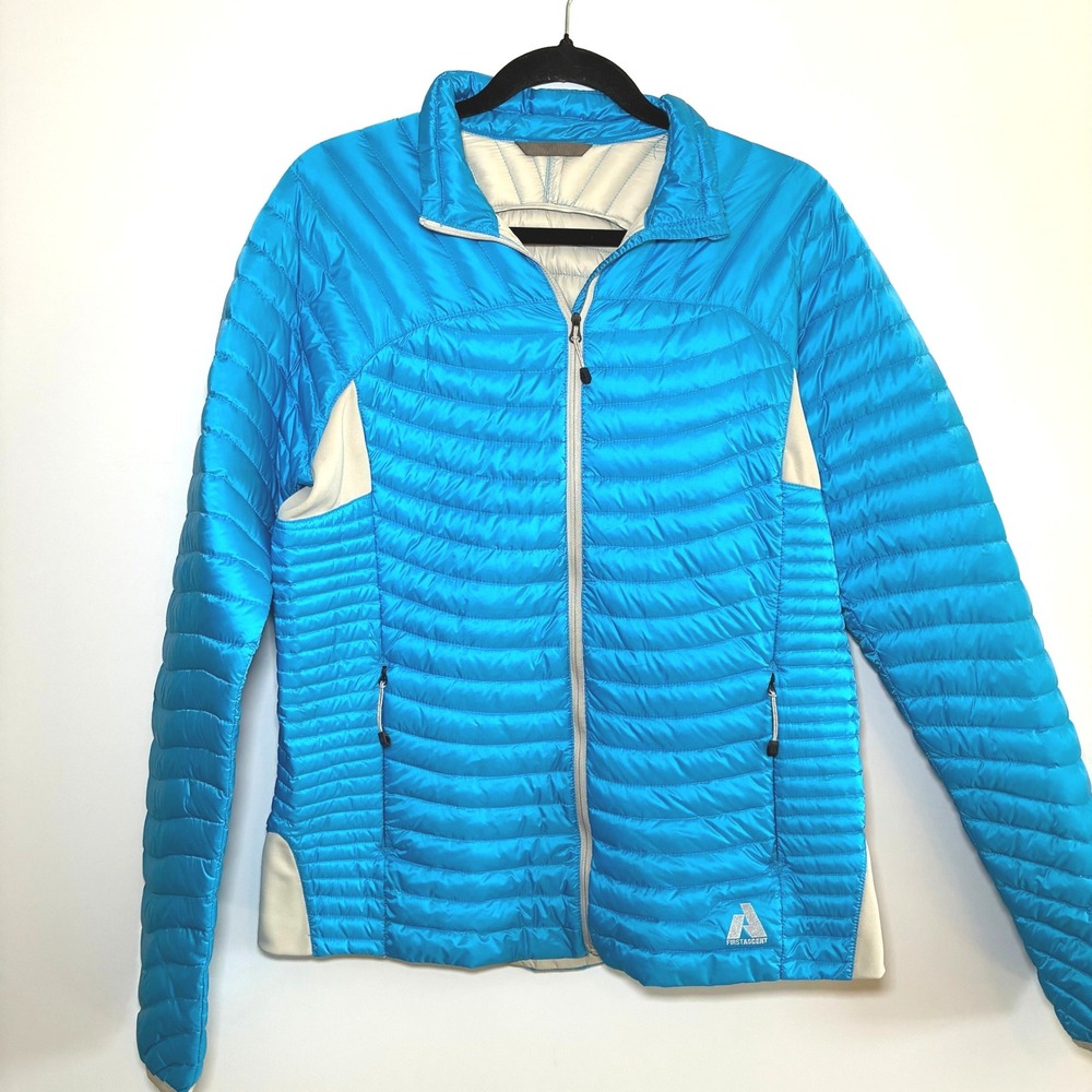 Eddie Bauer First Ascent Puffer Jacket 800 Down Quilted Winter Outdoor Large